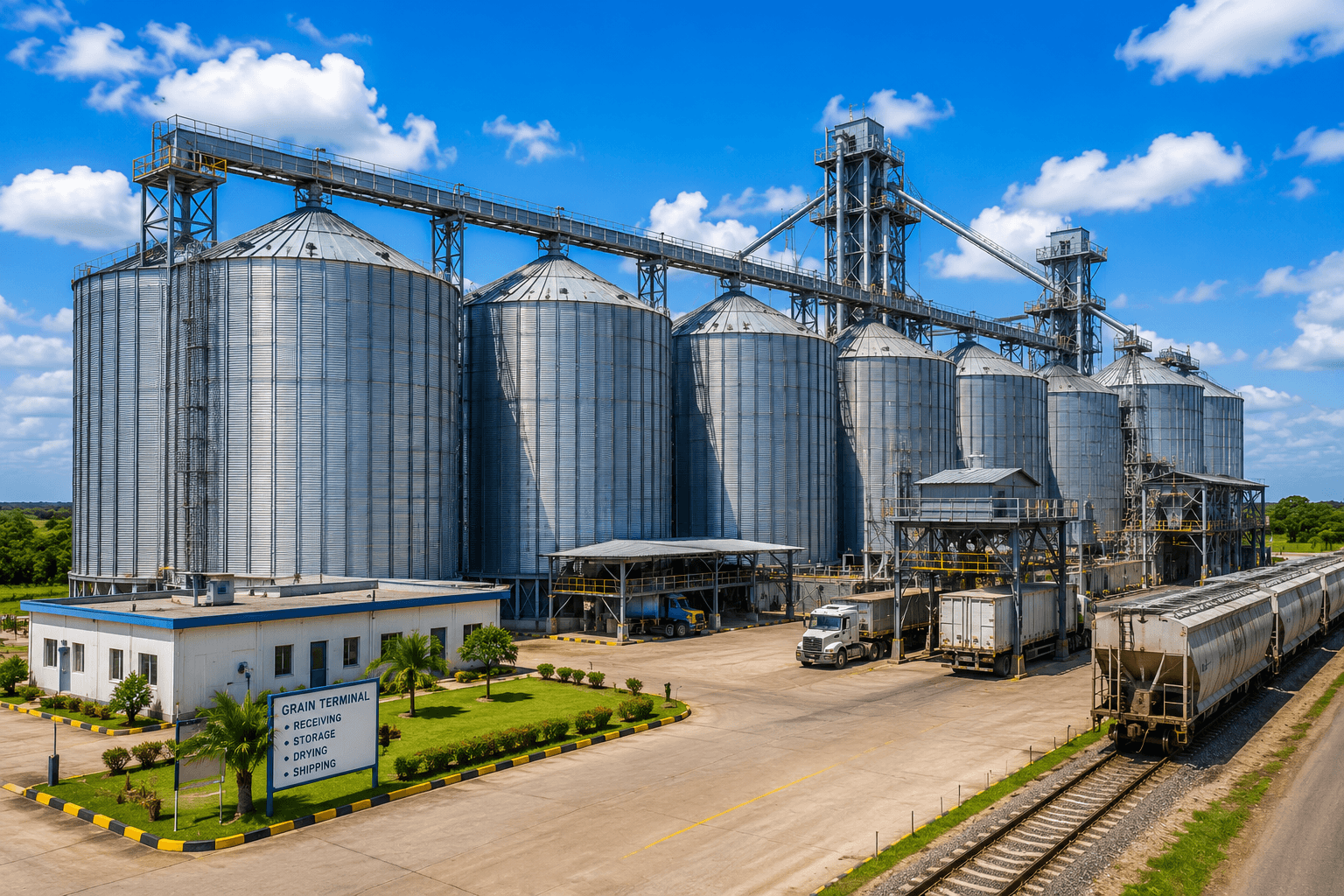 Grain storage and export infrastructure